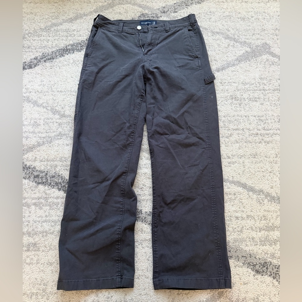 Abercrombie & Fitch Men's Loose Workwear Cargo Pant Gray 32W x 32L